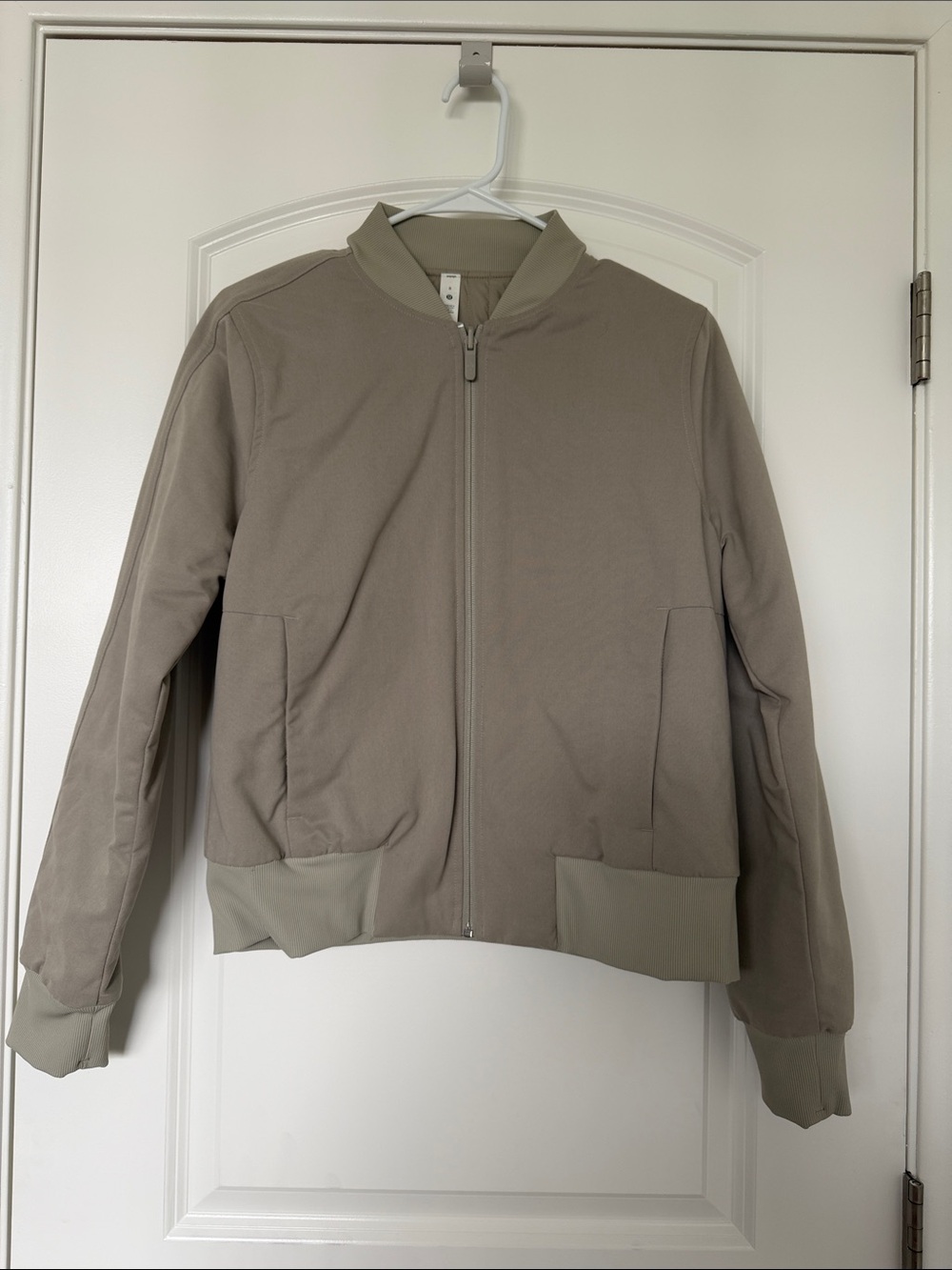 lululemon athletica Women's Taupe/ Griege Reversible Bomber Jacket
